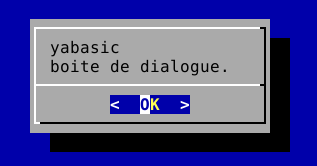 une boite de dialogue